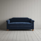 Small 2 seater sofa in Classic Corduroy Dark Blue Front View