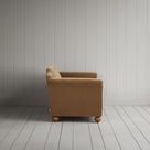 Side profile of 2 seater sofa in Stone Beige Classic Corduroy