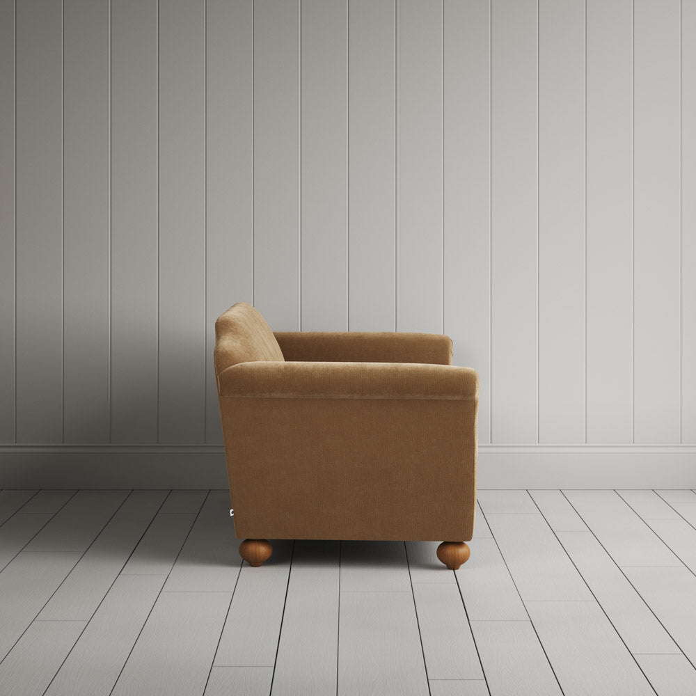Dolittle 2 seater sofa in Classic Corduroy Stone Beige Frame and Regatta Blue Seat