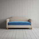 Dolittle 2 seater sofa in Laidback Linen Dove Frame and Classic Corduroy Harbour Blue Seat