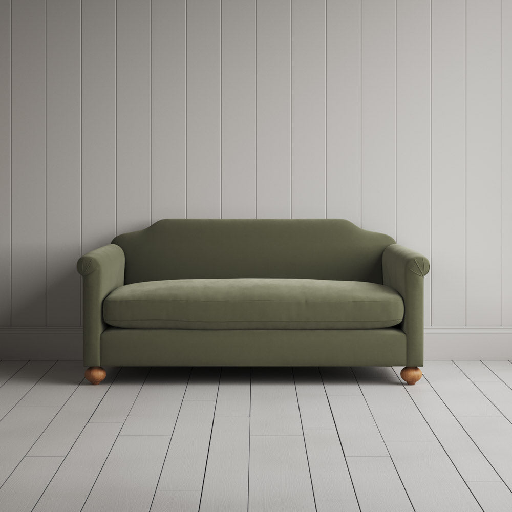  Front view of Dolittle 2 Seater Sofa in Intelligent Velvet Green Tea 