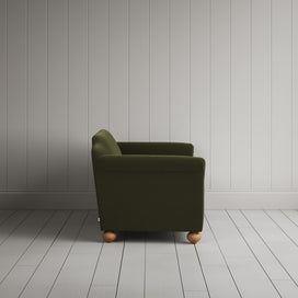 Side view of Dolittle 2 Seater Sofa in Intelligent Velvet Juniper