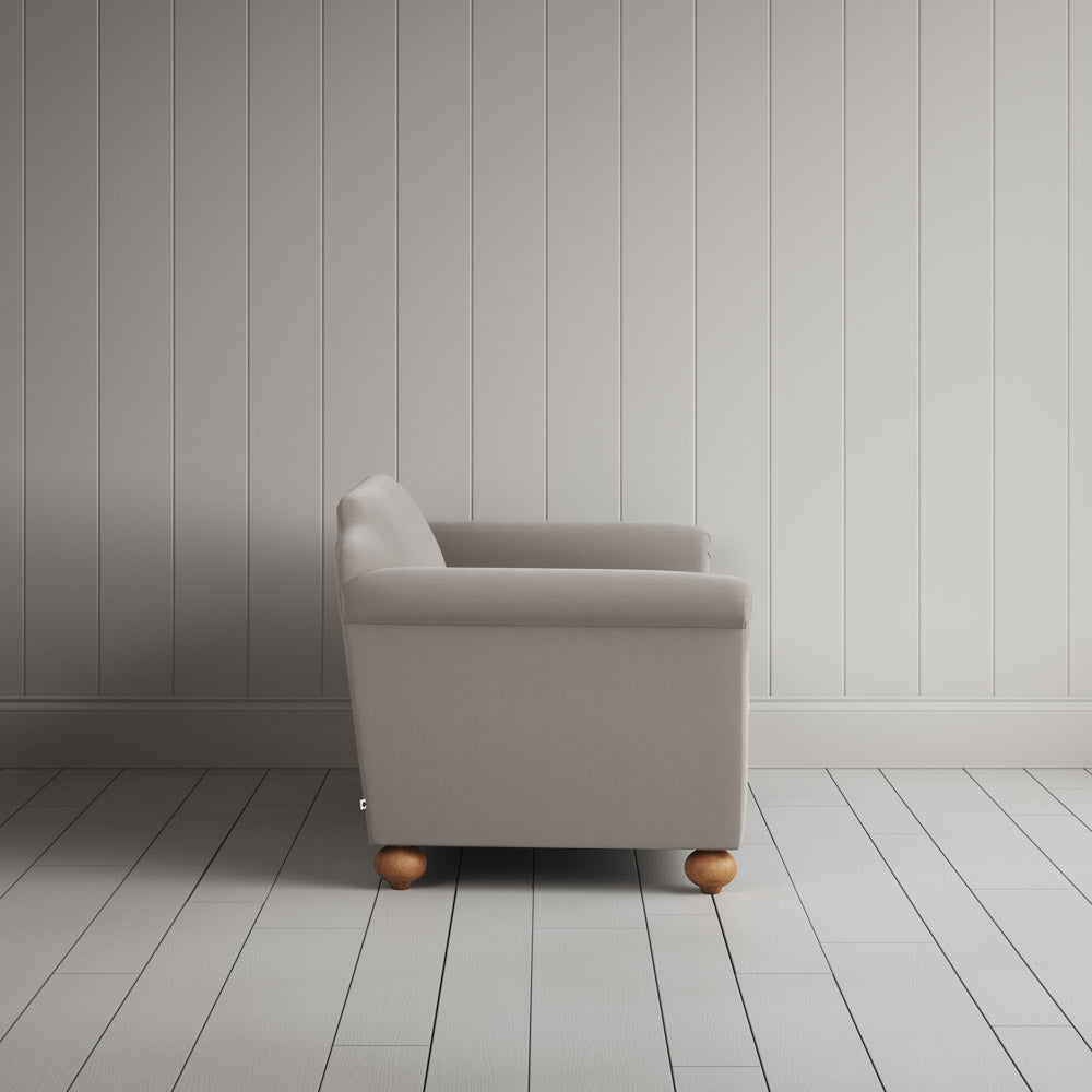  Side profile of Dolittle 2 Seater Sofa in Intelligent Velvet Moonstone 