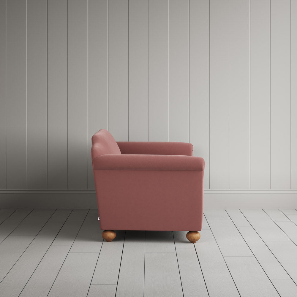  Side profile of Dolittle 2 Seater Sofa in Intelligent Velvet Rose 