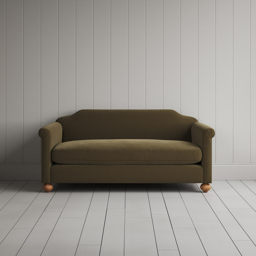 Dolittle 2 Seater Sofa in Intelligent Velvet Sepia full front view