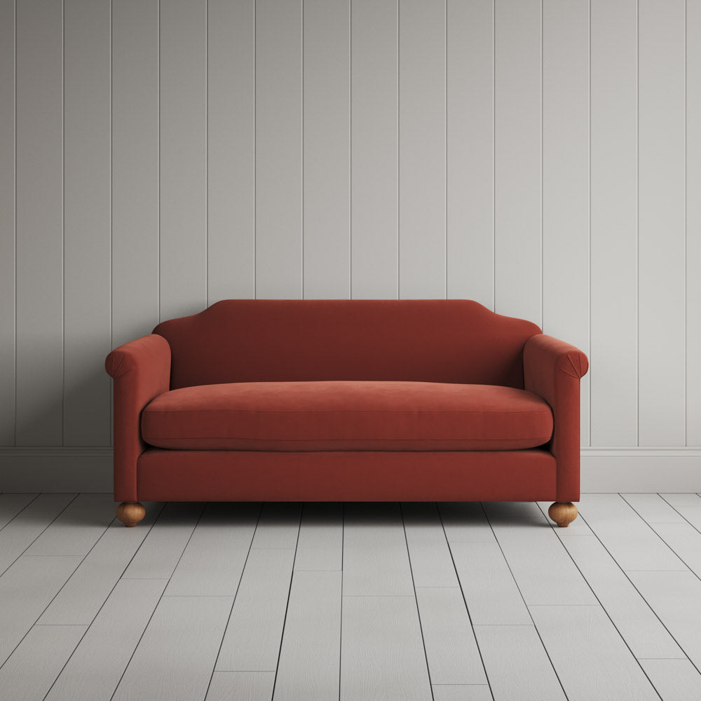  Front view of Dolittle 2 Seater Sofa in Intelligent Velvet Sienna 
