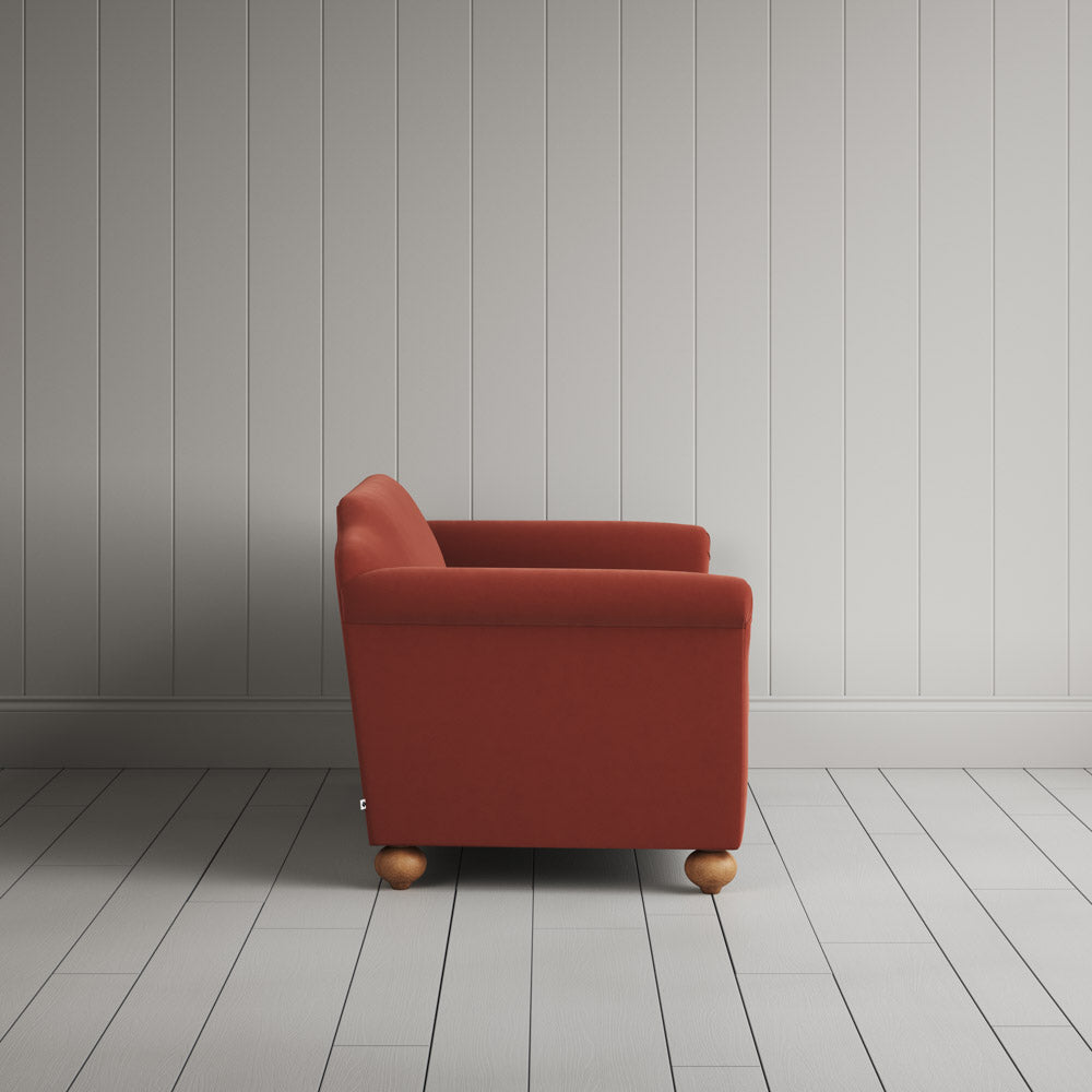  Side profile of Dolittle 2 Seater Sofa in Intelligent Velvet Sienna 