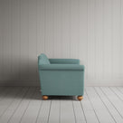 Side profile of Dolittle 2 Seater Sofa in Laidback Linen Cerulean