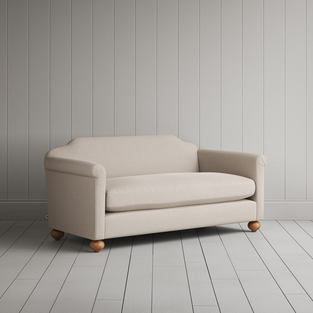  Dolittle 2 Seater Sofa in Laidback Linen Dove angled view - Nicola Harding Interior 