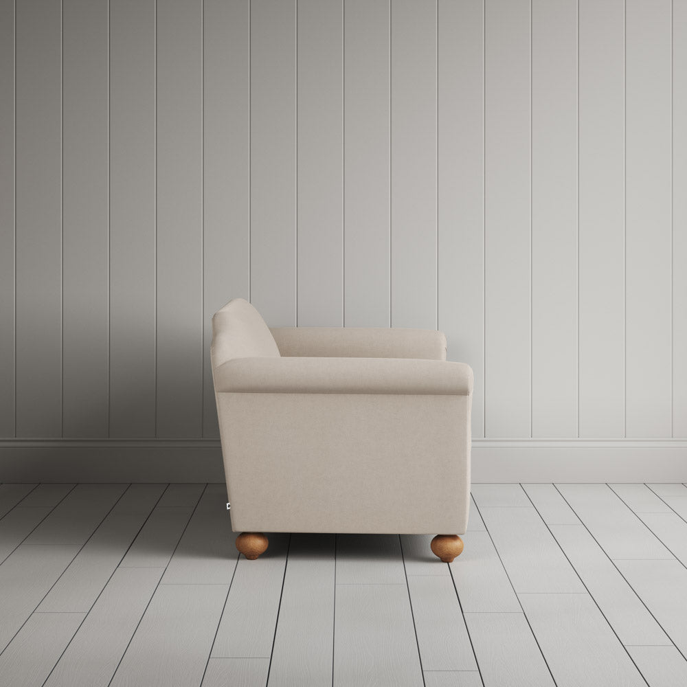  Dolittle 2 Seater Sofa in Laidback Linen Dove side profile  