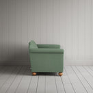 Side profile of Dolittle 2 Seater Sofa in Laidback Linen Moss
