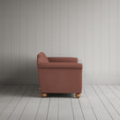 Side profile of Dolittle 2 Seater Sofa in Laidback Linen Sweet Briar