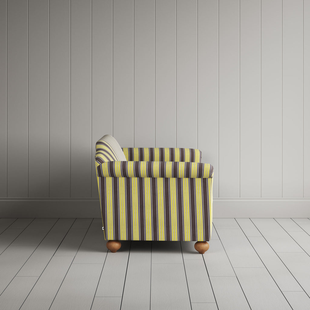  Side View of Dolittle 2 Seater Sofa in Regatta Cotton, Custard 
