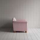 Side View of Dolittle 2 Seater Sofa in Slow Lane Cotton Linen, Berry