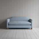 Front View of Dolittle 2 Seater Sofa in Slow Lane Cotton Linen, Blue