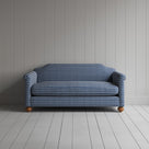 Front view of Dolittle 2 Seater Sofa in Well Plaid Cotton, Blue Brown
