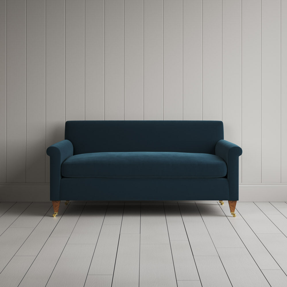  Front View of Idler 2 Seater Sofa in Intelligent Velvet Aegean 
