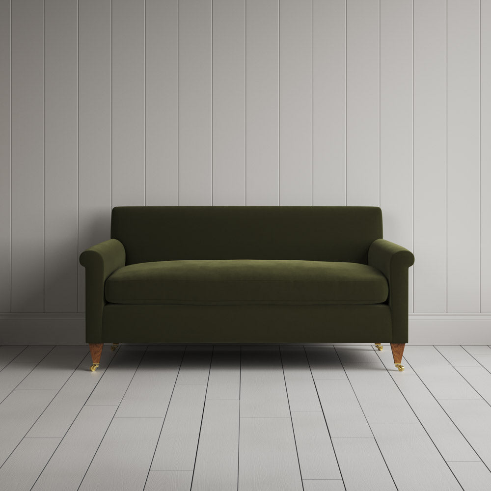 Front View of Idler 2 Seater Sofa in Intelligent Velvet Juniper