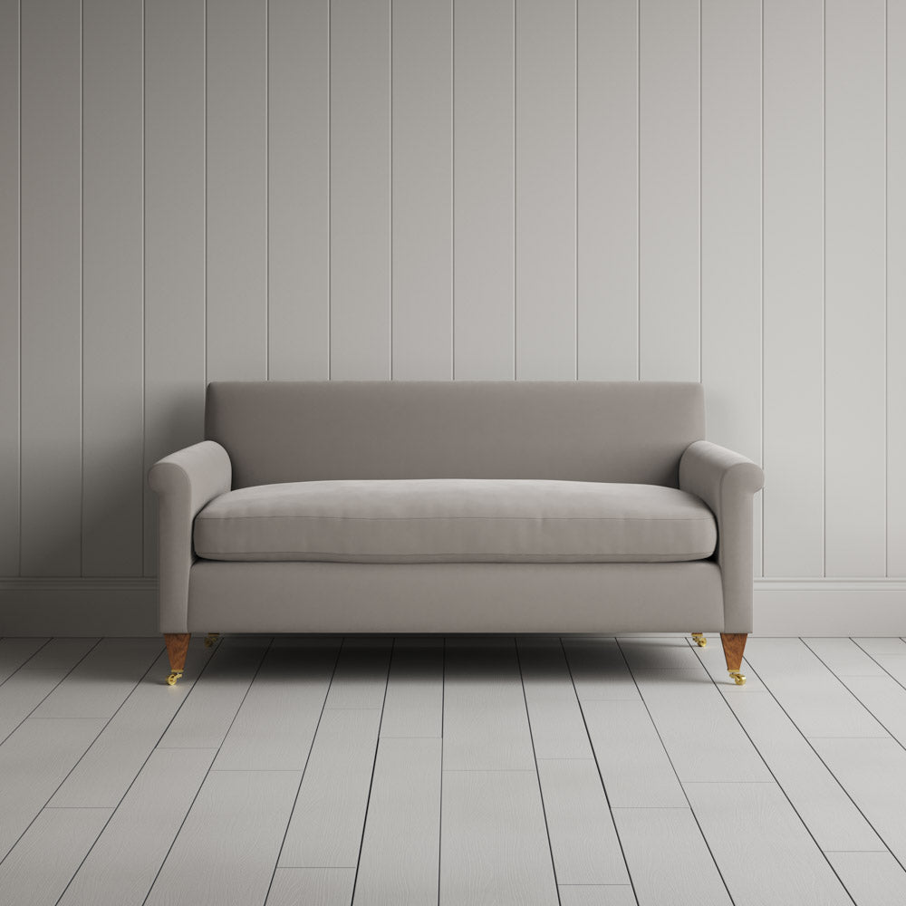  Front View of Idler 2 Seater Sofa in Intelligent Velvet Moonstone 