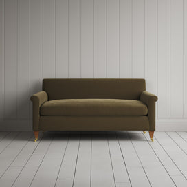 Front View of Idler 2 Seater Sofa in Intelligent Velvet Sepia