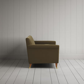 Side View of Idler 2 Seater Sofa in Intelligent Velvet Sepia