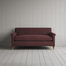 Idler 2 Seater Sofa in Laidback Linen Damson front view