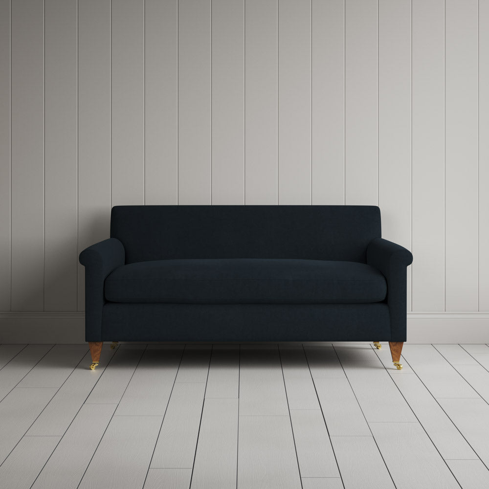  Front View of Idler 2 Seater Sofa in Laidback Linen Midnight 
