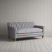 image of Idler 2 Seater Sofa in Regatta Blue Frame and Ticking Blue Brown Seat