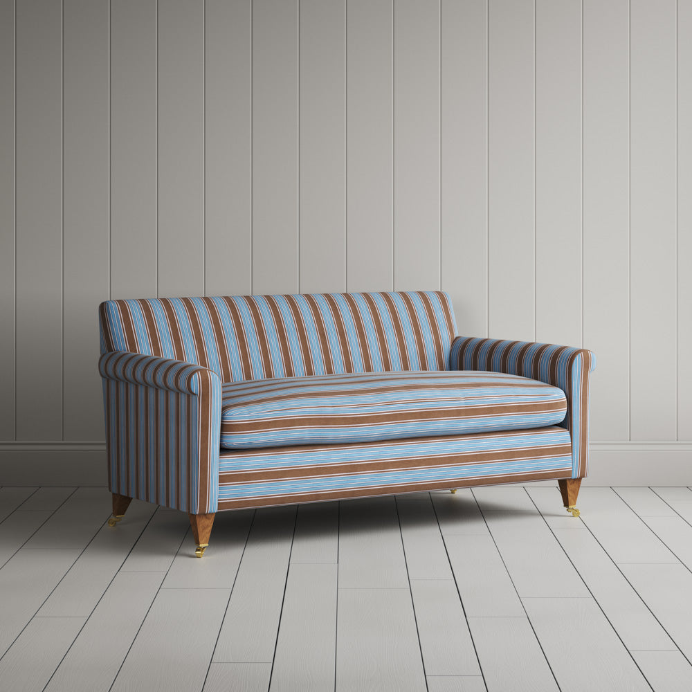 Idler 2 Seater Sofa in Regatta Cotton, Blue 