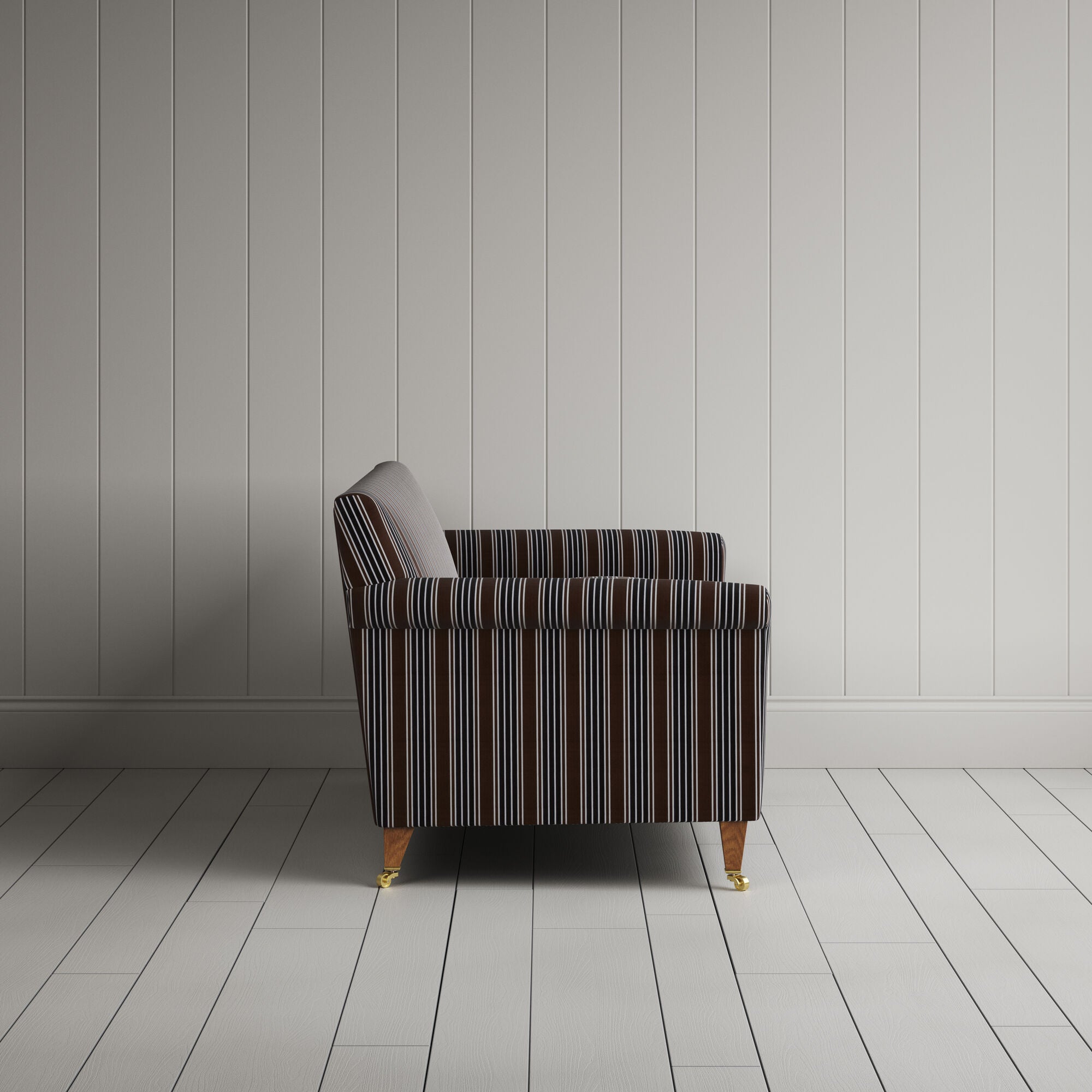  Side View of Idler 2 Seater Sofa in Regatta Cotton, Charcoal 