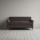 Front Profile View of Idler 2 Seater Sofa in Regatta Cotton, Charcoal