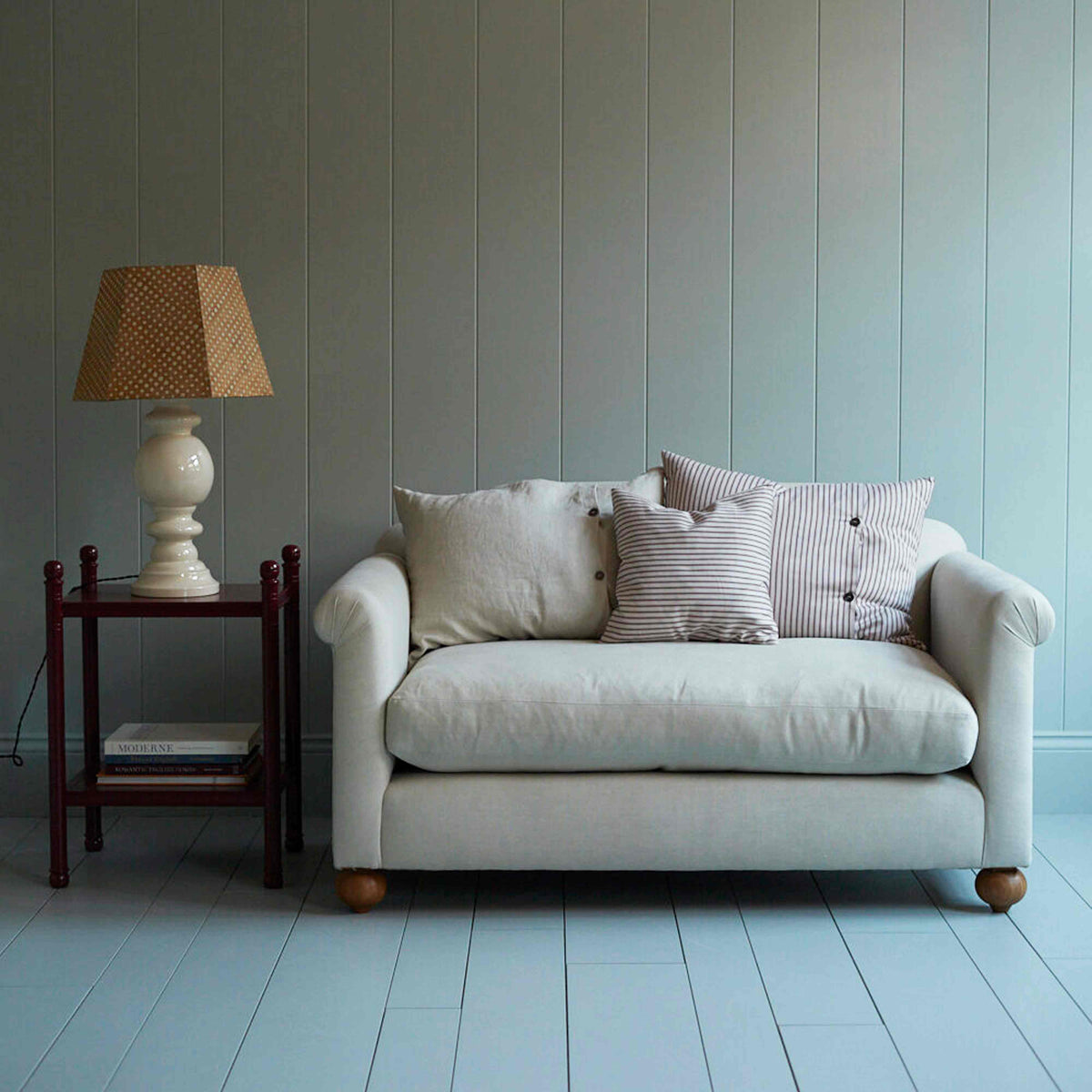 Dolittle 2 Seater Sofa in Intelligent Velvet Sepia - Nicola Harding