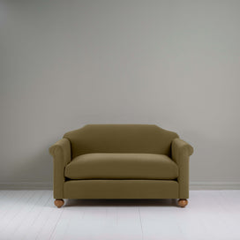 Dolittle 2 Seater Sofa in Intelligent Velvet Sepia Front View - Nicola Harding