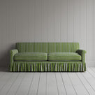 Curtain Call 3 Seater Sofa in Colonnade Cotton, Green and Wine