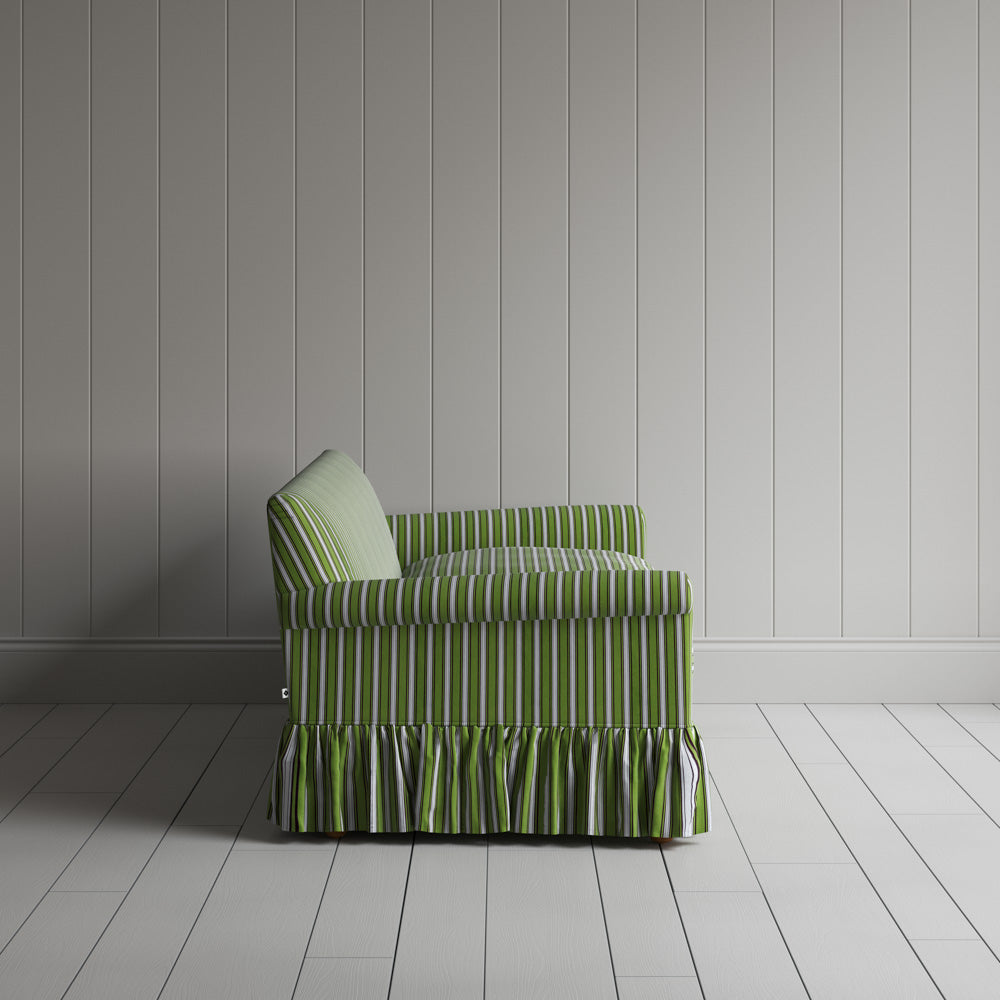 Curtain Call 3 Seater Sofa in Colonnade Cotton, Green and Wine