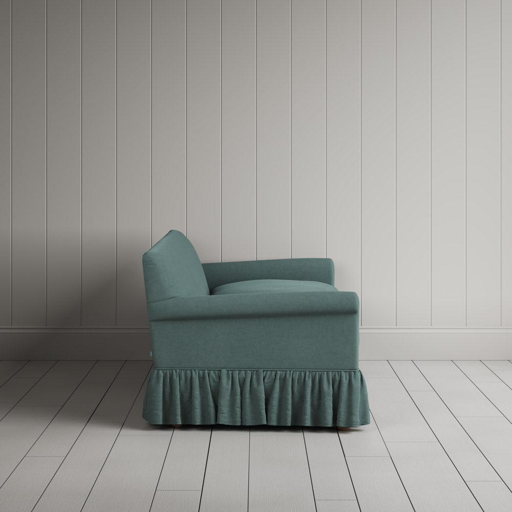 Side View of Curtain Call 3 Seater Sofa in Laidback Linen Mineral