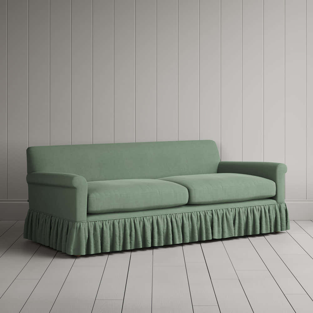  Curtain Call 3 Seater Sofa in Laidback Linen Moss 