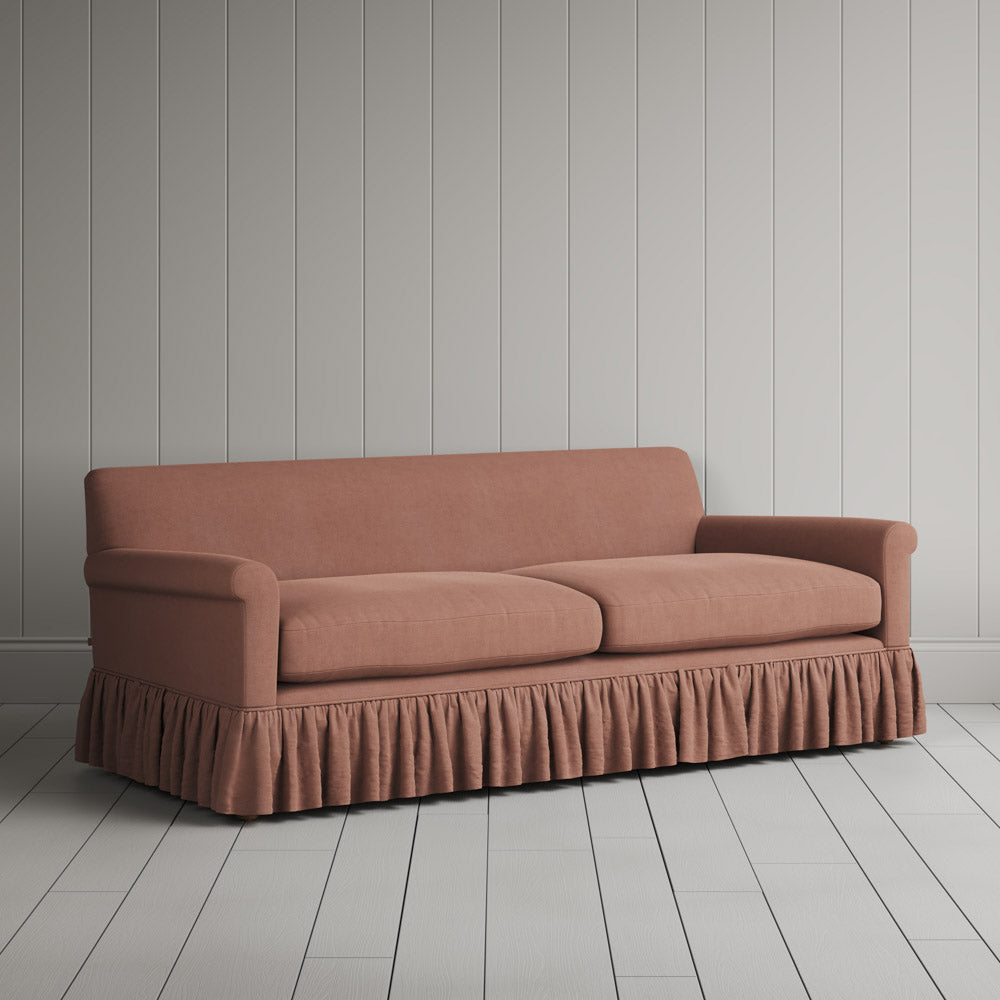  Curtain Call 3 Seater Sofa in Laidback Linen Roseberry 