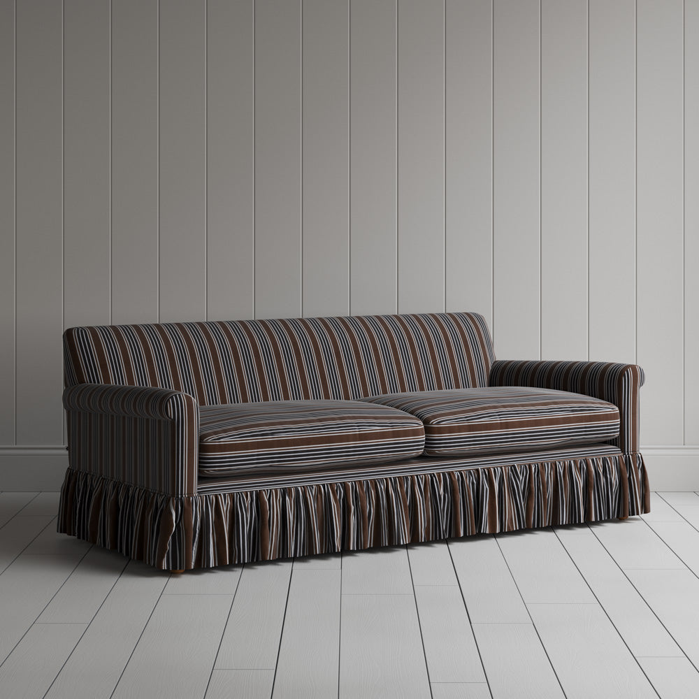 Curtain Call 3 Seater Sofa in Regatta Cotton, Charcoal