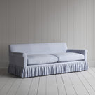 Curtain Call 3 Seater Sofa in Ticking Cotton, Aqua Brown