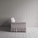 Side View of Curtain Call 3 Seater Sofa in Ticking Cotton, Berry