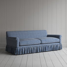 Curtain Call 3 Seater Sofa in Well Plaid Cotton, Blue Brown