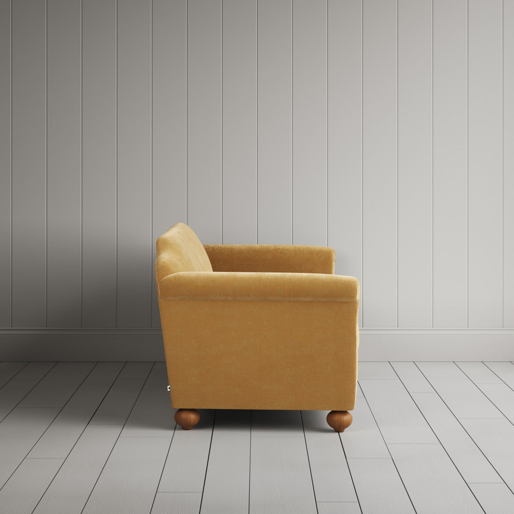 Side profile of the Wheat corduroy Dolittle sofa