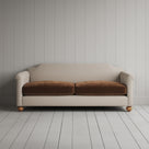 Dolittle 3 seater sofa in Laidback Linen Dove Frame and Classic Corduroy Tobacco Seat