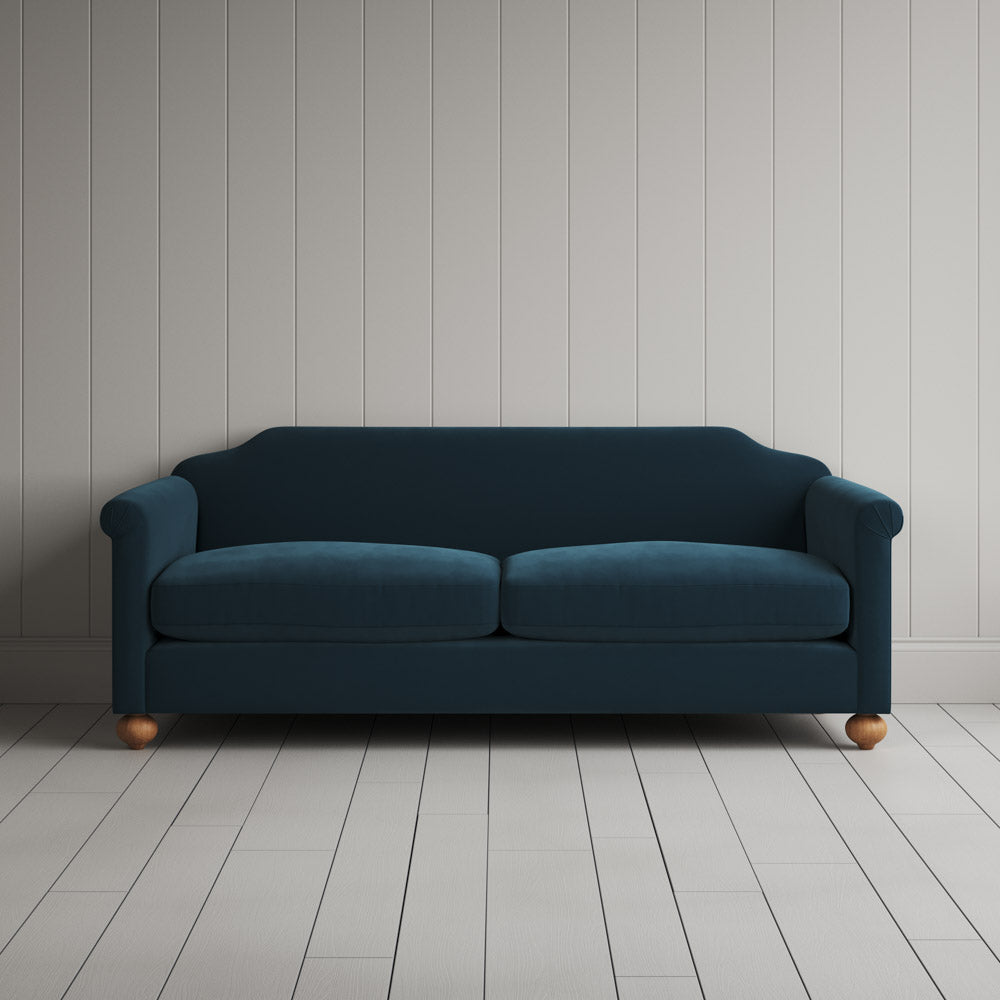  Front View of Dolittle 3 Seater Sofa in Intelligent Velvet Aegean 