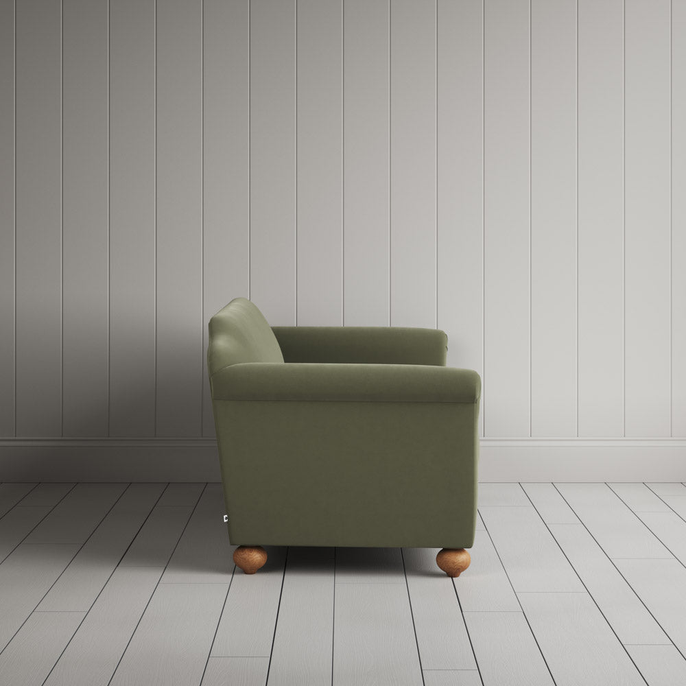  Side View of Dolittle 3 Seater Sofa in Intelligent Velvet Green Tea 