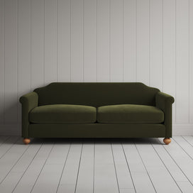 Front View of Dolittle 3 Seater Sofa in Intelligent Velvet Juniper