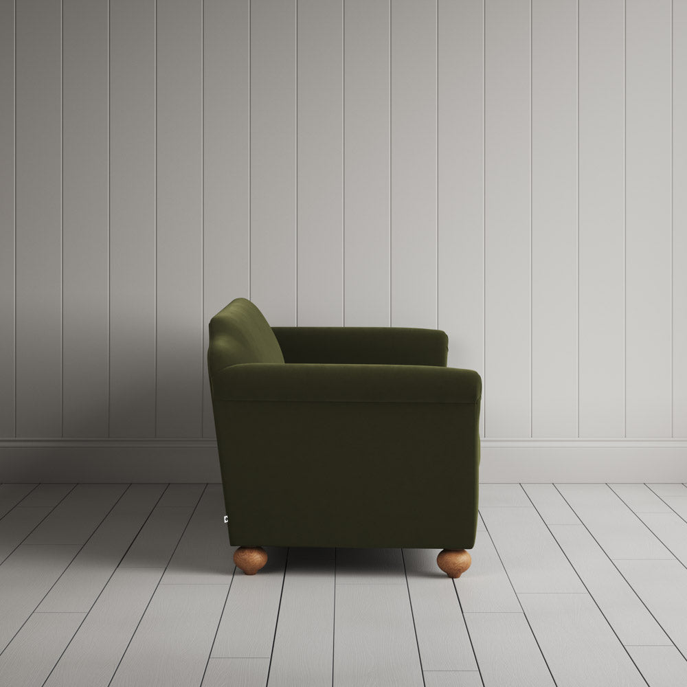 Side View of Dolittle 3 Seater Sofa in Intelligent Velvet Juniper