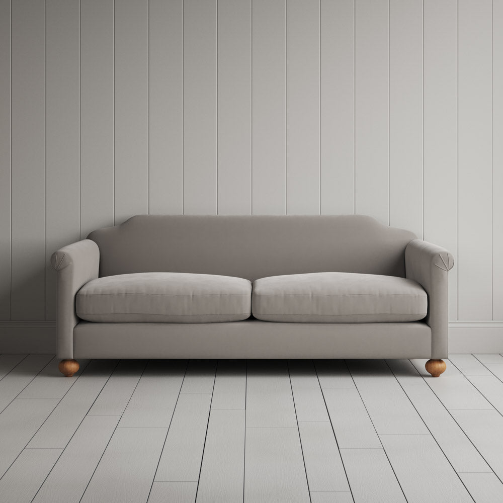 Front View of Dolittle 3 Seater Sofa in Intelligent Velvet Moonstone