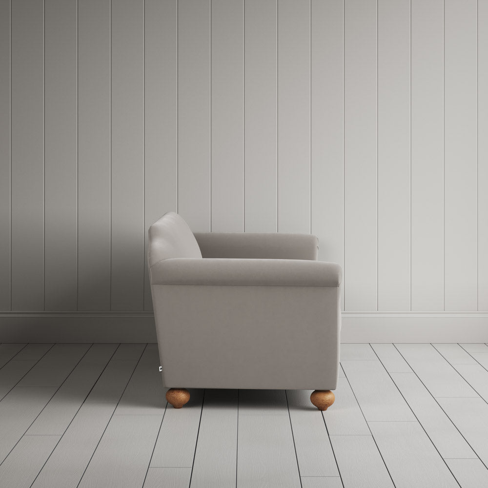  Side Profile of Dolittle 3 Seater Sofa in Intelligent Velvet Moonstone 